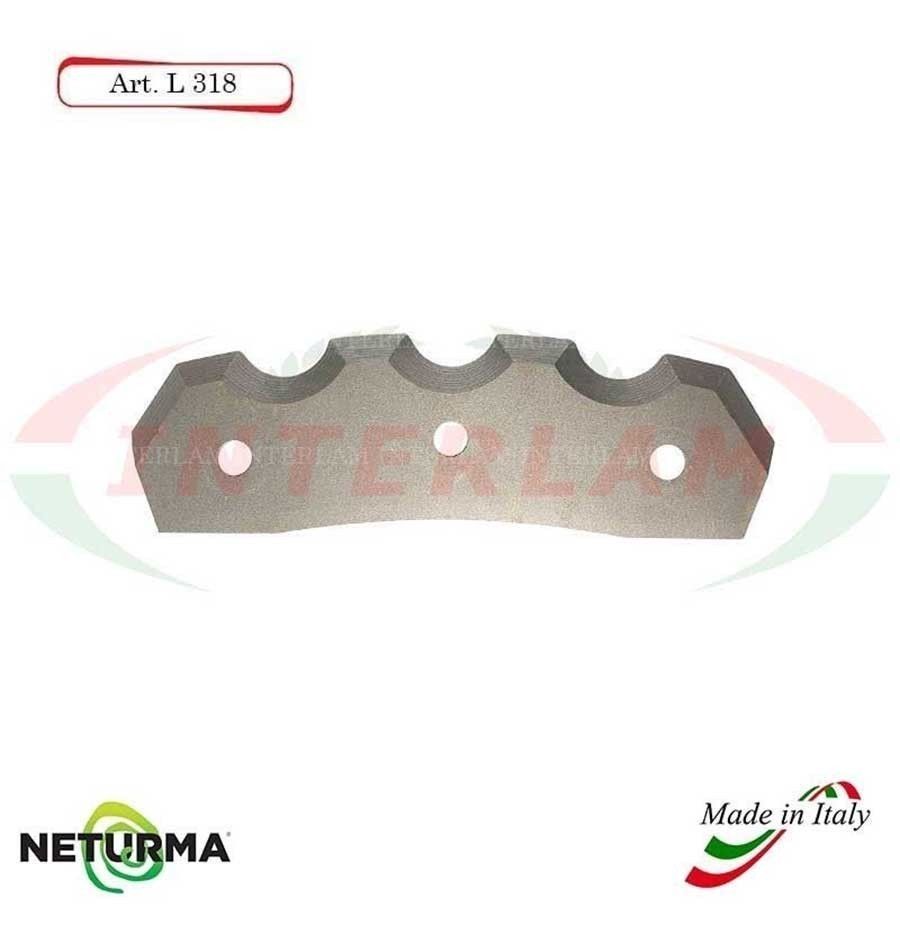 L318 - Lama per Carri UNIFEED - Dentata - Ø92 - ALIECO - (5 Pz.)