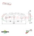 L318 - Knife for mixer wagons UNIFEED Toothed  - Ø92  - ALIECO - (5 Pcs.)