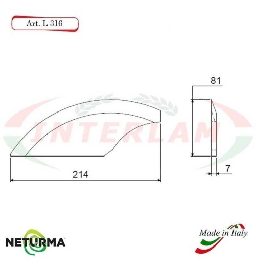 L316 - Knife for mixer wagons UNIFEED - Smooth - Ø81 - MARMIX - (5 Pcs.)