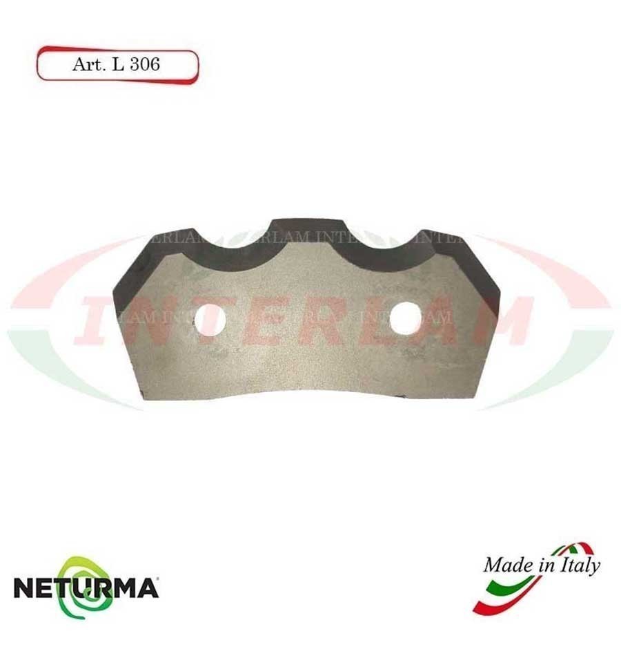 L306 - Lama per Carri UNIFEED - Dentata Ø93 - ALIECO - (5 Pz.)