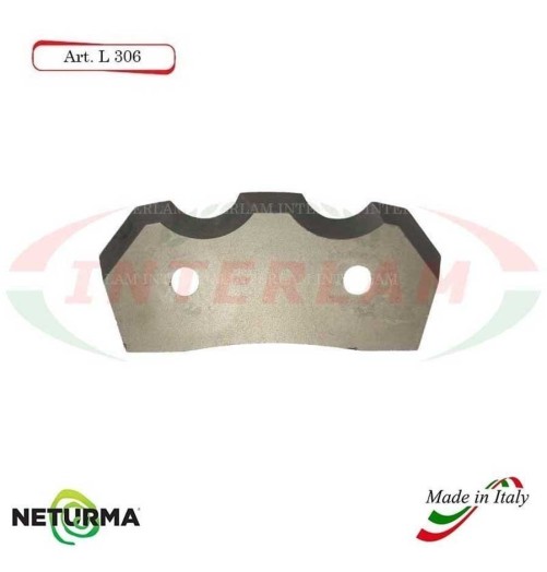 L306 - Lama per Carri UNIFEED - Dentata Ø93 - ALIECO - (5 Pz.)