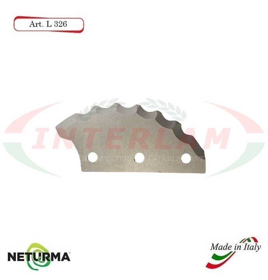 L326 - Knife for mixer wagons UNIFEED - toothed  Ø110 - SGARIBOLDI - (2 Pcs.)