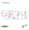L335 - Lama per Carri UNIFEED - Dentata  - KUNH - A5310402 - (10 Pz.)