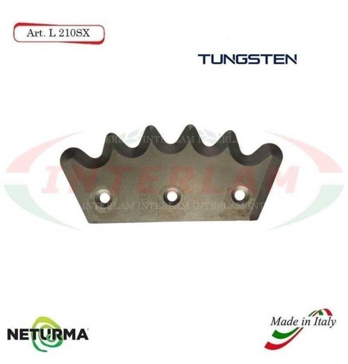 L210SX - Knife for mixer wagons UNIFEED - Toothed- Ø113 - PAGLIARI