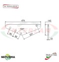 SLS 2004 DE/SX - SUPPORTO per Lame Carri UNIFEED - UNIFAST - STORTI - ITALMIX - (3 Pz.)