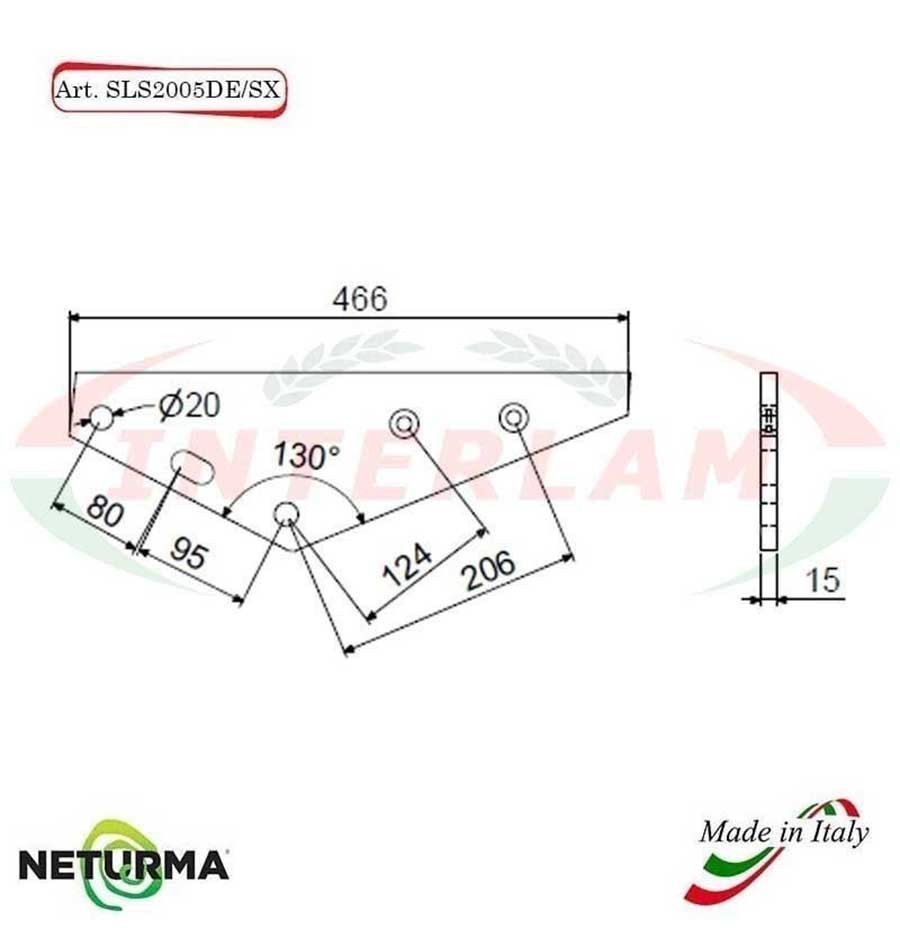 SLS 2005 DE/SX - Knife support for UNIFEED mixer wagons - AGM - NEW TYPE - (3 Pz.)