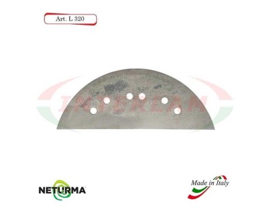 L320 - Lama per Carri UNIFEED - Liscia - Ø142 - ALIECO - (5 Pz.)