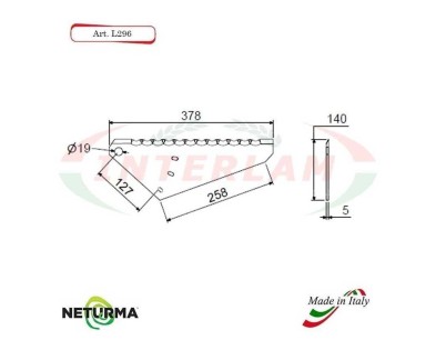 L296 - Lame per Carri Foraggeri  - comp. MARANGON (1 Pz.)