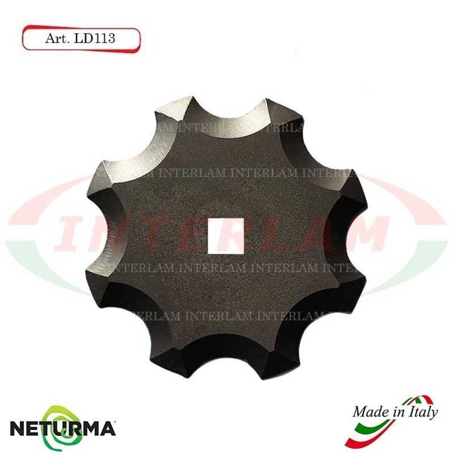 LD113 - Knife for mixer wagons  UNIFEED - Toothed - Ø144 - SEKO - (25 Pcs.)