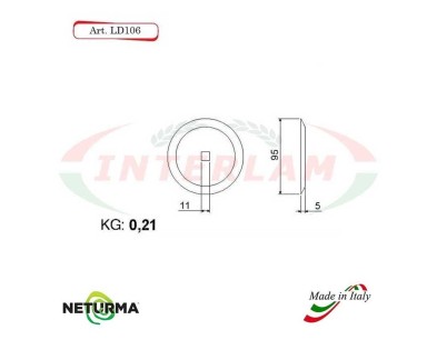 LD106 - Knife for mixer wagons UNIFEED - round- Ø95 - (25 Pcs.) - FRASTO