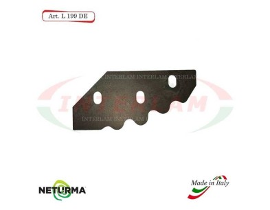 Knife for mixer wagons UNIFEED L199DX toothed - Ø93 - (10 Pcs.)
