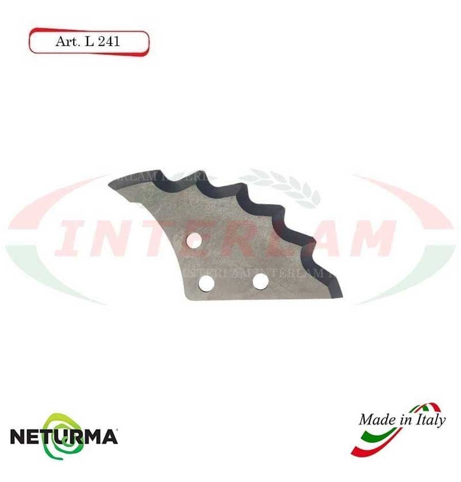 L241 - Knife for mixer wagons UNIFEED - toothed - Ø138 - (4 Pcs.) - EUROCOMP L241 - Knife for mixer wagons UNIFEED - toothed - Ø138 - (4 Pcs.) - EUROCOMP