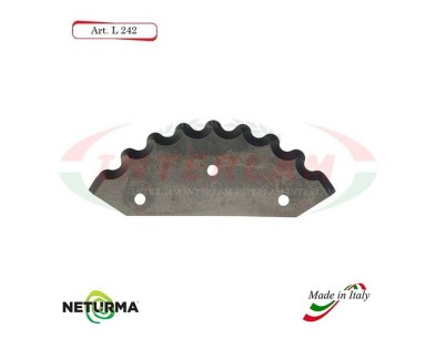 L242 - Knife for mixer wagons UNIFEED - toothed - Ø112 - (5 Pcs.)