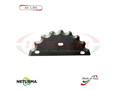 Knife for mixer wagons UNIFEED L204 toothed - Ø129 - (5 Pcs.)