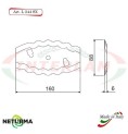 L244SX - Lama per Carri UNIFEED - Dentata - Ø88 - 2 FORI - STORTI - ST16800059 - (10 Pz.)
