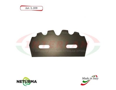 Knife for mixer wagons UNIFEED L209 toothed  - Ø97 - GILIOLI - 10 Pcs.