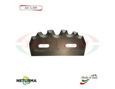 L209 - Knife for mixer wagons UNIFEED - toothed - Ø97 - GILIOLI - ( 10 Pz.)