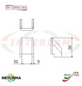 L224 - U -Knife for mixer wagons UNIFEED Smooth - STORTI - (10 Pcs.)