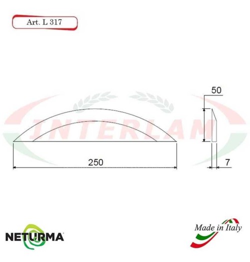 L317 - Knife for mixer wagons UNIFEED - Smooth-- Ø50 - MARMIX - (5 Pcs.)