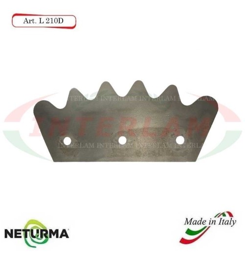L210DX - Knife for mixer wagons UNIFEED - Toothed- Ø113 - PAGLIARI