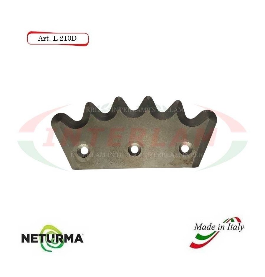 L210SX - Knife for mixer wagons UNIFEED - Toothed- Ø113 - PAGLIARI