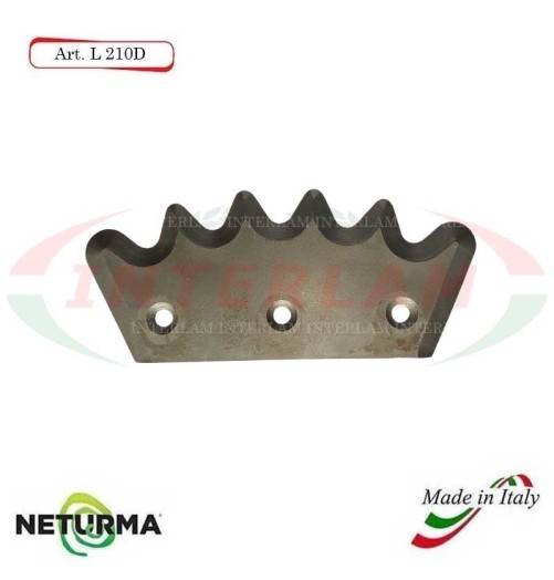 L210SX - Knife for mixer wagons UNIFEED - Toothed- Ø113 - PAGLIARI