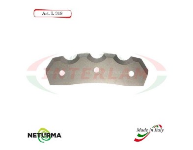 L318 - Knife for mixer wagons UNIFEED Toothed  - Ø92 - MARMIX - ALIECO