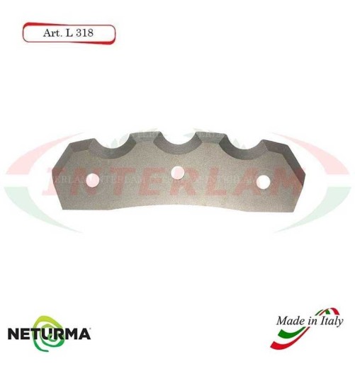 L318 - Knife for mixer wagons UNIFEED Toothed  - Ø92 - MARMIX - ALIECO