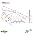 LS2023DX - Right - Knife for mixer wagon UNIFEED - Vertical - Toothed - STORTI - (5 Pz.)