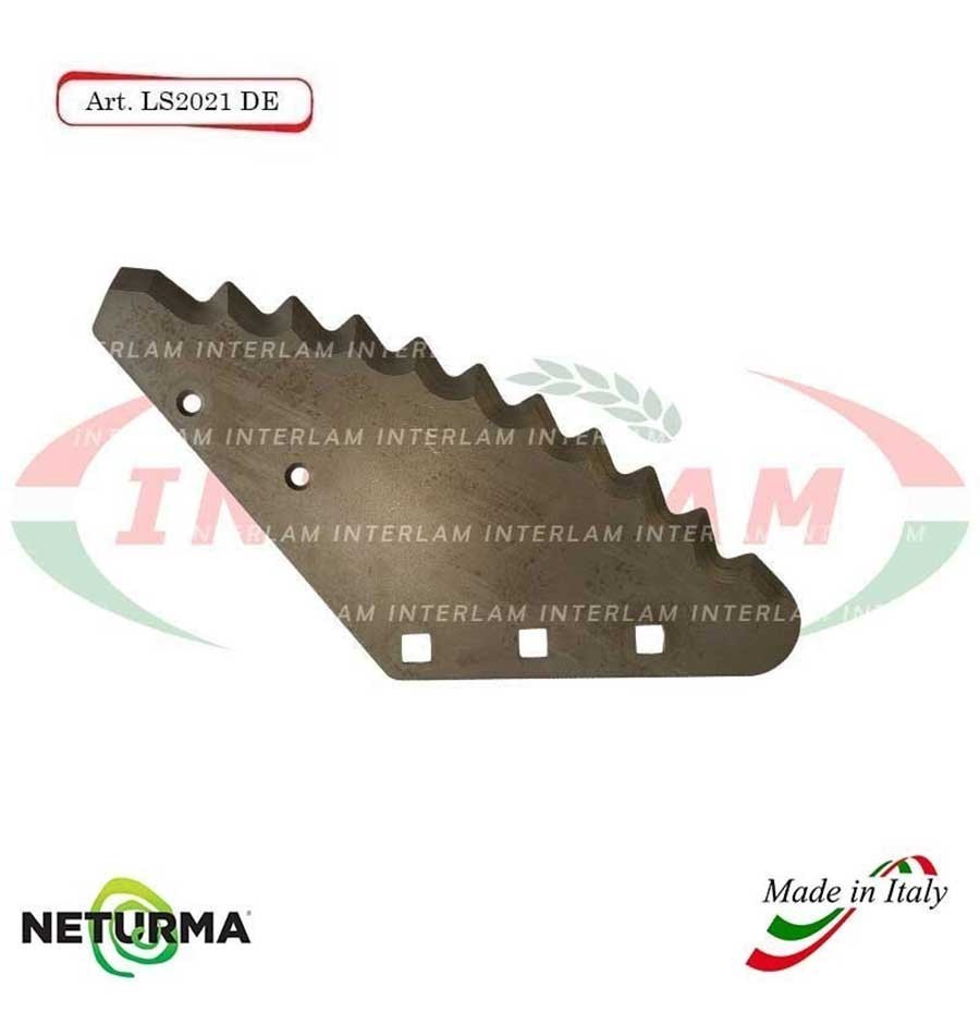 LS2021DX - Right - Knife for mixer wagon UNIFEED - Vertical - Toothed - FARESIN - (5 Pz.)