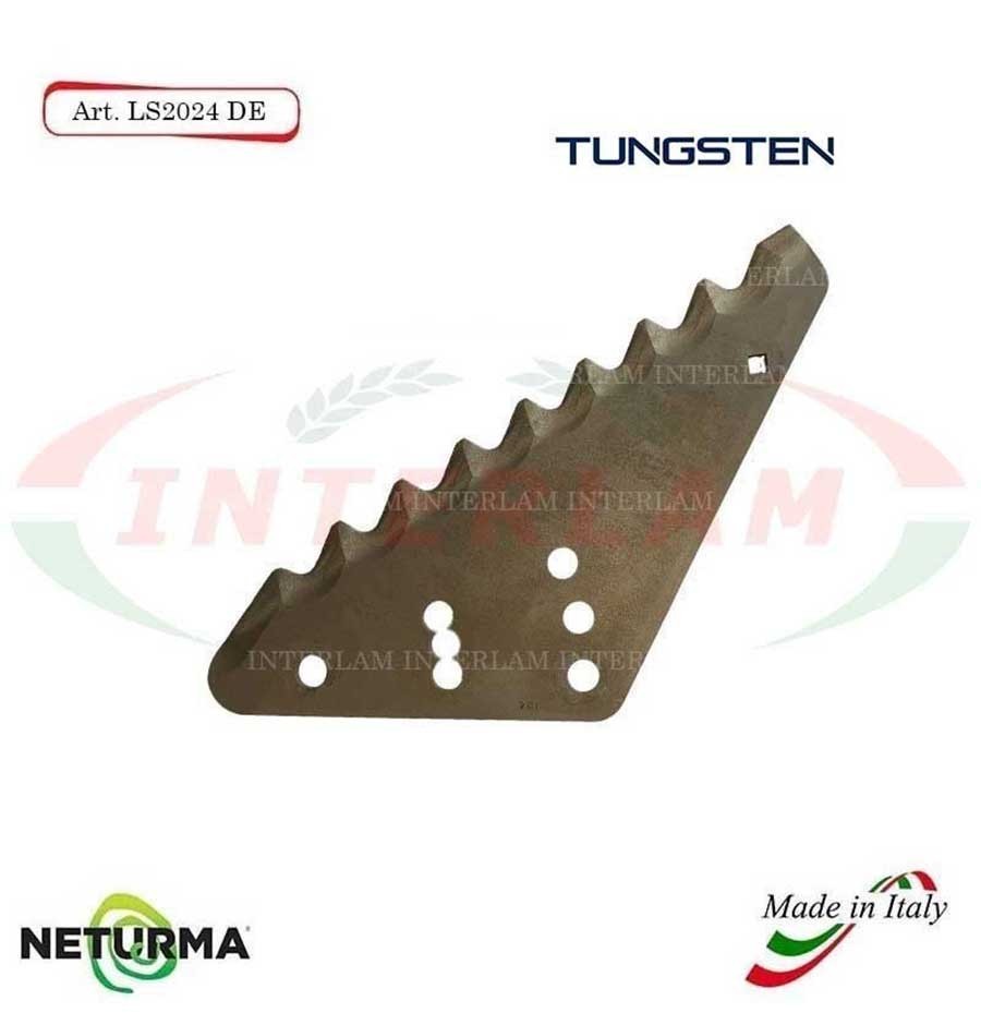 LS2024DX - Lama per Carri UNIFEED L - Tungsteno - STORTI - (5 Pz.)