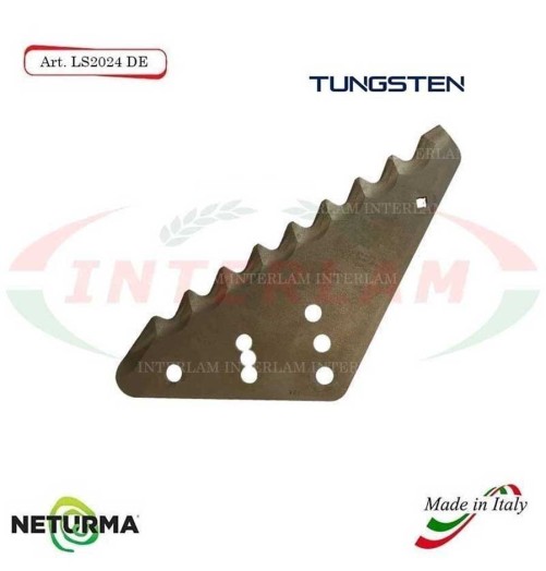 LS2024DX - Lama per Carri UNIFEED L - Tungsteno - STORTI - (5 Pz.)