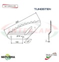 LS2014SX - TUNGSTEN - Left - Knife for mixer wagon UNIFEED - Vertical - Toothed -FOLDED - FARESIN - (5 Pcs.)