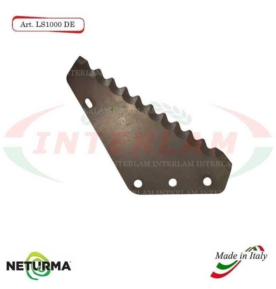 LS1000DX - Right - Knife for mixer wagon UNIFEED - Vertical - Toothed - ITALMIX - (5Pcs)