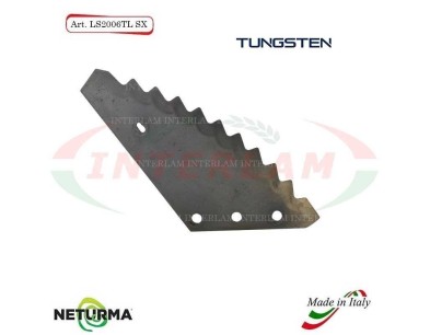 LS2006TLSX - TUNGSTEN - Knife for mixer wagon UNIFEED - Vertical- LAZZARONI - (5 Pcs.)