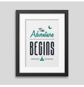 The adventure begins Framed poster