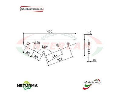 SLS 2016 DE/SX - SUPPORTO per Lame Carri UNIFEED - FARESIN - (3 Pz.)