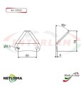 LF420 - Lama per FRESA Carri UNIFEED - PIEGATA 45° - STORTI - (25 Pz.)