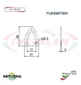 LF421T - TUNGSTENO - Lama per FRESA Carri UNIFEED  - STORTI - (25 Pz.)