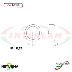 Knife for mixer wagons UNIFEED LD 106 round- Ø95 - (25 Pz.) - GILIOLI