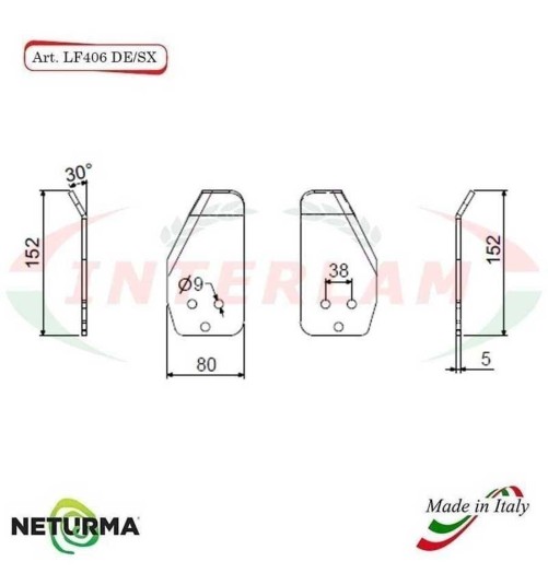 Knives for UNIFEED trailers and silage wagons LF 406 DX - (10 Pcs.)