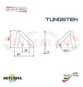 LF407DX - TUNGSTENO - Lama per FRESA Carri UNIFEED - AGM - GENERALMIX - SITREX - (25 Pz.)