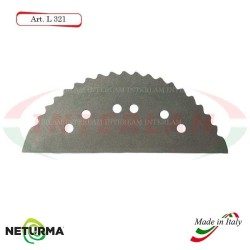 L321 - Lama per Carri UNIFEED - Dentata - Ø142 - MARMIX   (5 Pz.)