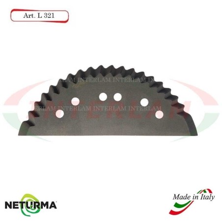 L321 - Lama per Carri UNIFEED - Dentata - Ø142 - ALIECO - (5 Pz.)