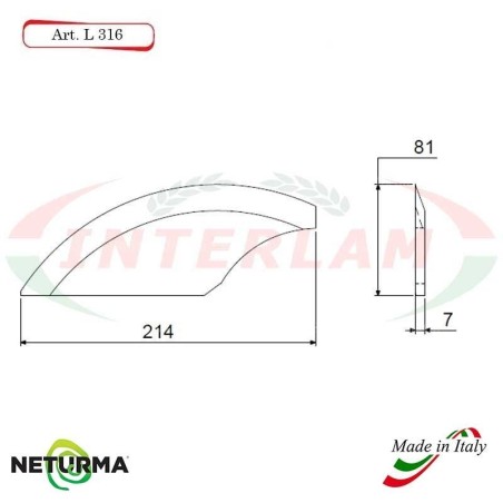 Lama per Carri UNIFEED L316 Liscia - Ø81 - ALIECO - (5 Pz.)