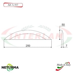 Knife for mixer wagons UNIFEED L317 Smooth-- Ø50 - ALIECO - (5 Pcs.)