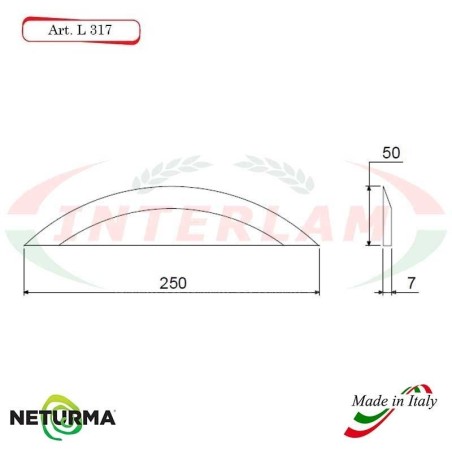Lama per Carri UNIFEED L317 Liscia - Ø50 - ALIECO - (5 Pz.)
