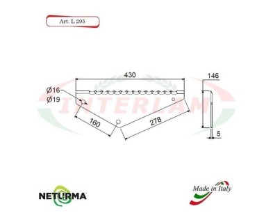 L295 - Lame per Carri Foraggeri - comp. MORRA - (5 Pz.)