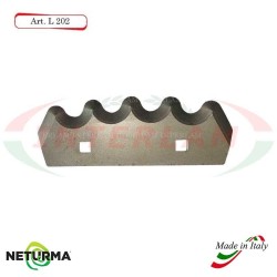 Knife for mixer wagons UNIFEED L202 toothed  - Ø70 - MARMIX - (10 Pz.)