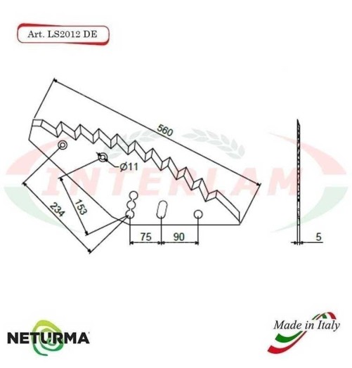 LS2012DX - Lama per Carri UNIFEED - MAYER - KVERNELAND